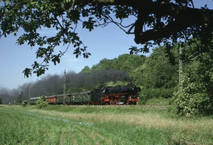 01 1066 Sonderzug Stuttgart->Amstetten, bei Ebersbach, 15.06.1996