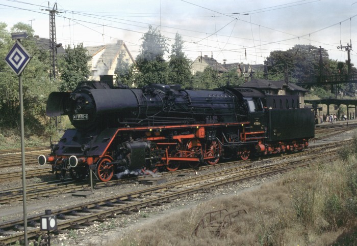 41 1150 Umsetzen im Bf Camburg, 26.08.1982