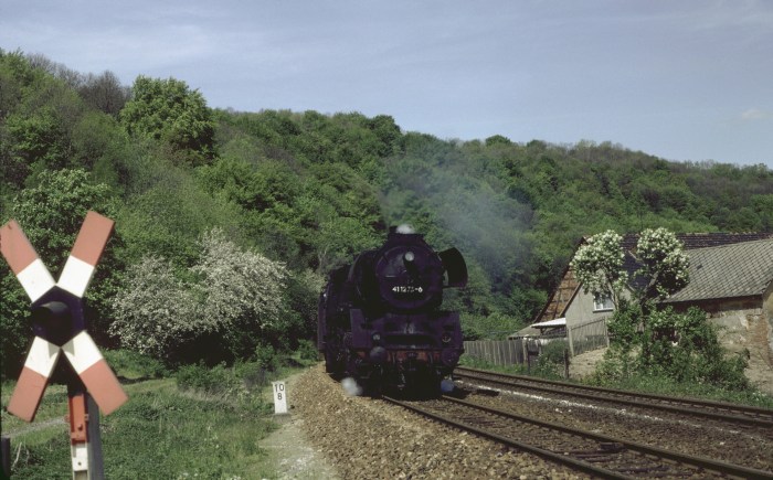 41 1273 mit P 4005 bei Döbritzschen, 11.05.1983