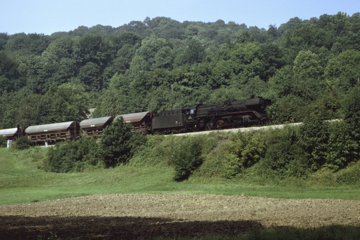 41 1225 vor der Einfahrt von Camburg, 30.08.1983