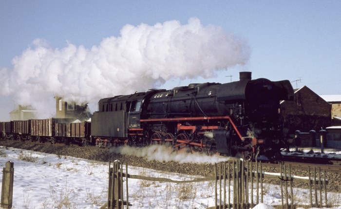44 0593 Gz Ludwigslust->Wittenberge, bei Reckenzin, 20.02.1978