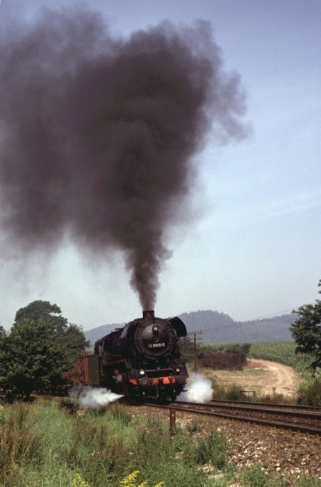 44 0600 schwerer Ng ->Gera, hinter Saalfeld, am  27.08.1980