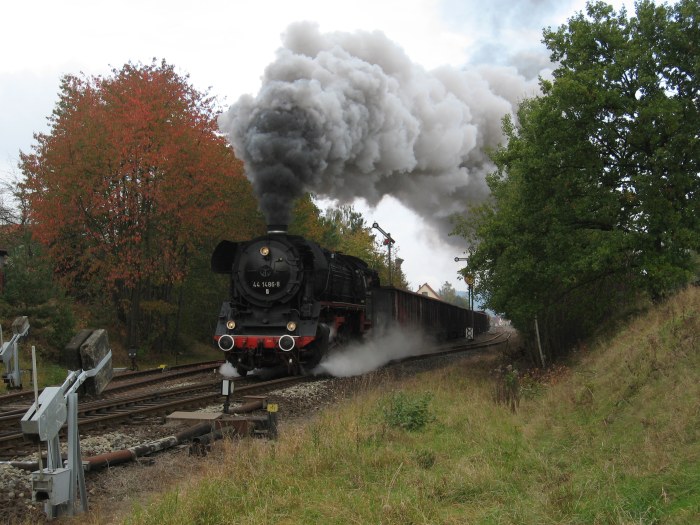 44 1486 mit Lg ->Meiningen, Ausfahrt Immelborn, 13.10.2007