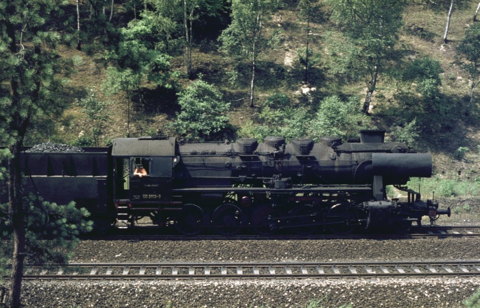 50 3113 Lz (aus Schubleistung) abwärts bei Dresden-Klotzsche, 17.07.76