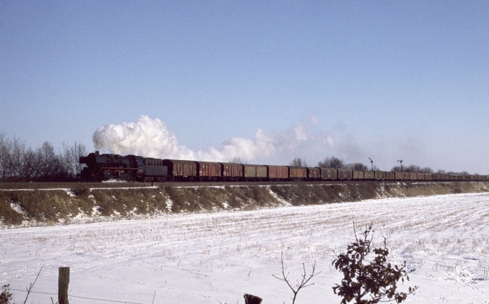 50 0008 mit Dg ->Ludwigslust, hinter Karstädt, 20.02.1978