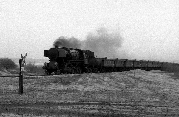 Ty2-4544 der PMPPW auf Sandgrube-Anschlussgleis, Oktober 1980