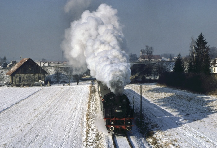 64 289 hinter Hechingen (HzL), am 06.01.1979
