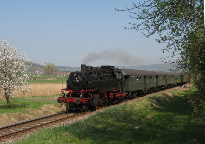 64 419 Rudersberg->Schorndorf kurz vor Miedelsbach, am 13.04.2009