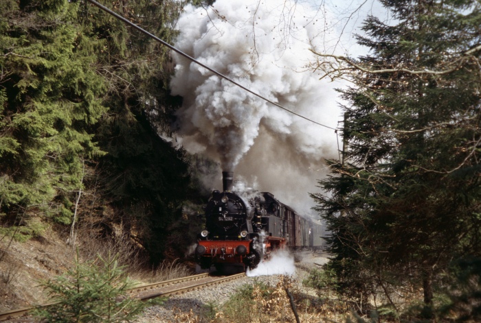 94 1292 Bergfahrt zwischen Stützerbach und Rennsteig, am 11.04.2004