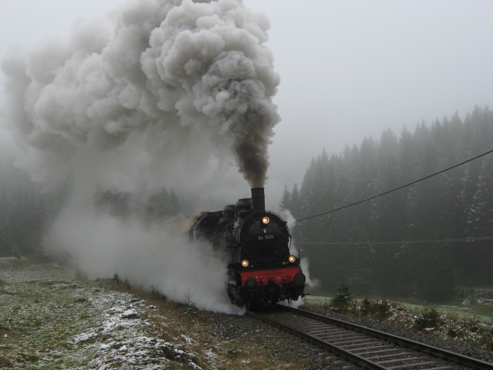 94 1538 Bergfahrt zwischen Stützerbach und Rennsteig, am 21.10.2007