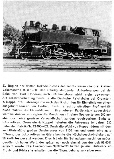 Kurzbeschreibung der Baureihe 99.32 - Teil 2