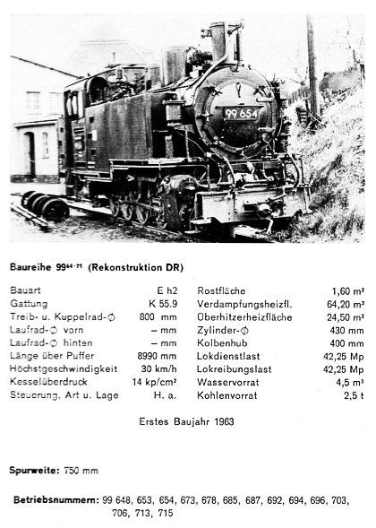 Kurzbeschreibung der Baureihe 99.64-71 - sächs. VIK, als Reko-Loks der DR bezeichnete - Teil 1