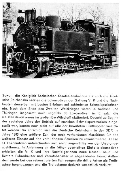 Kurzbeschreibung der Baureihe 99.64-71 - sächs. VIK, als Reko-Loks der DR bezeichnete - Teil 2