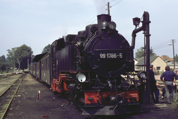 99 1786 vor P 14265 in Dippoldiswalde, am 21.08.1979