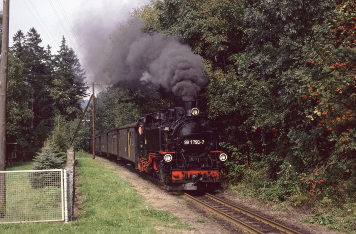 99 1790 mit P 14269 vor Malter, am 05.09.1989