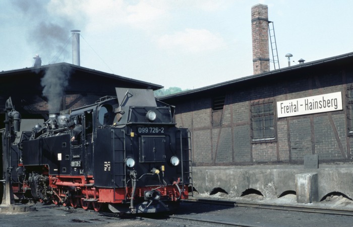 099 726 im Bw Hainsberg, am 24.05.1995