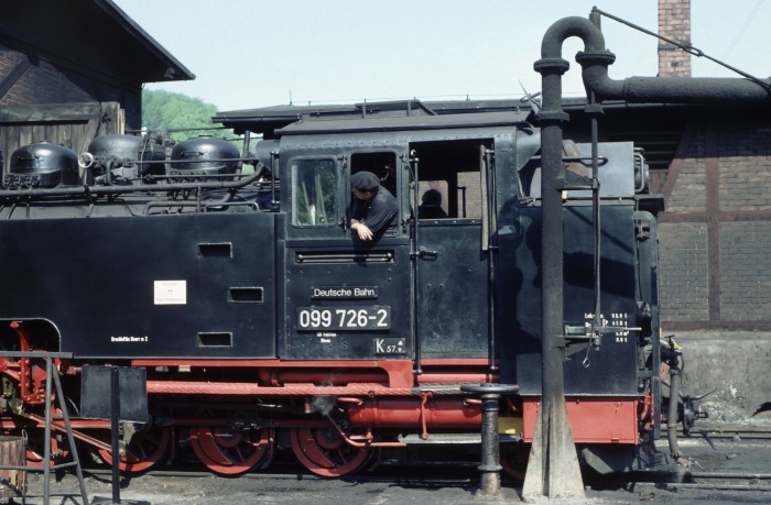099 726 im Bw Hainsberg, am 24.05.1995