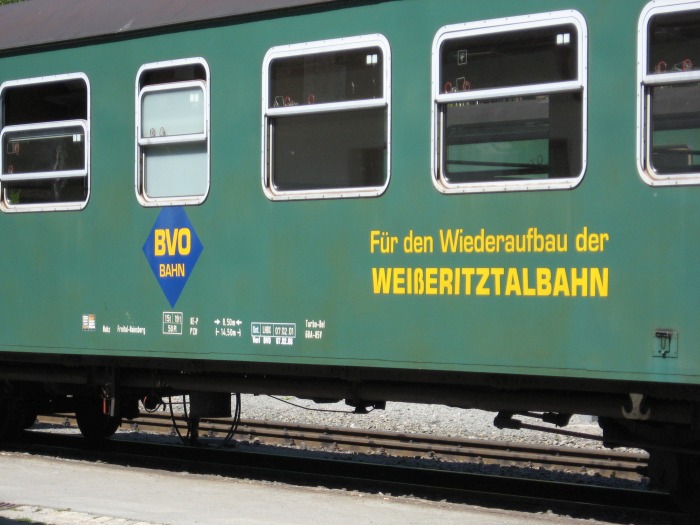 Wagen der Fichtelbergbahn in Oberwiesenthal, 19.05.2007