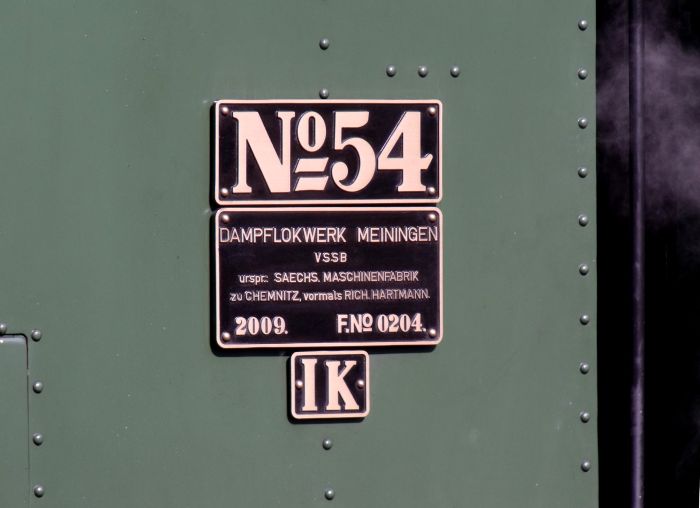 Die Anschriften der No 54 - moderner Daten-Inhalt aber in dem alten, ehrwürdigen Stil, am 23.07.2011