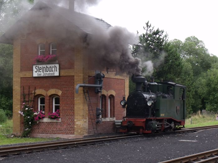No 54 beim Umsetzen in Steinbach, fotografiert um 13:08h am 24.07.2011