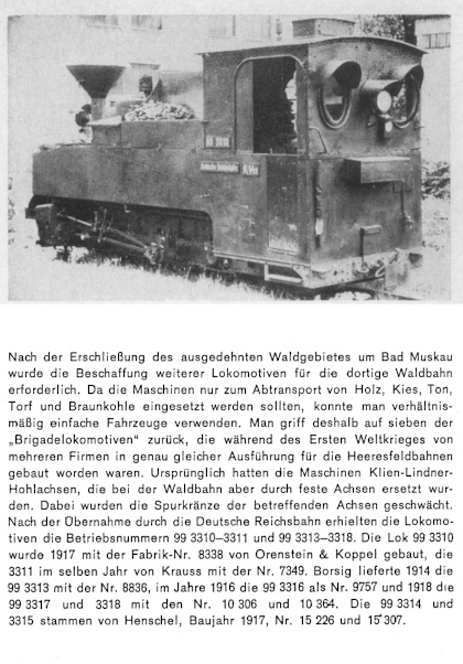 Kurzbeschreibung der WEM-/DR-Lokomotiven 99 331x, den ehemaligen „Brigadeloks“ - Teil 2