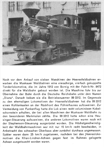Kurzbeschreibung der WEM-/DR-Lok 99 3312 „DIANA“ - Teil 2