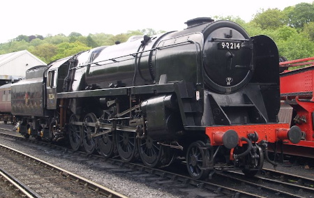 9F 92214 im Betriebswerk (shed) Grosmont