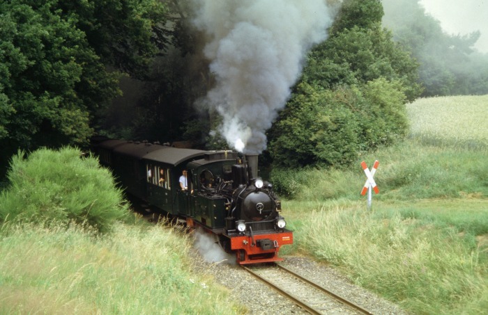 SPREEWALD mit Zug 107 Abfahrt Hp Vilser Holz, 03.07.2005