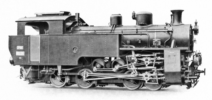 SLM- Werk/Katalog-Foto der HG4/4, 1924 geiefert an die Bahngesellschaft Compagnie Génerale de Colonies (CdGC, Paris) für Vietnam