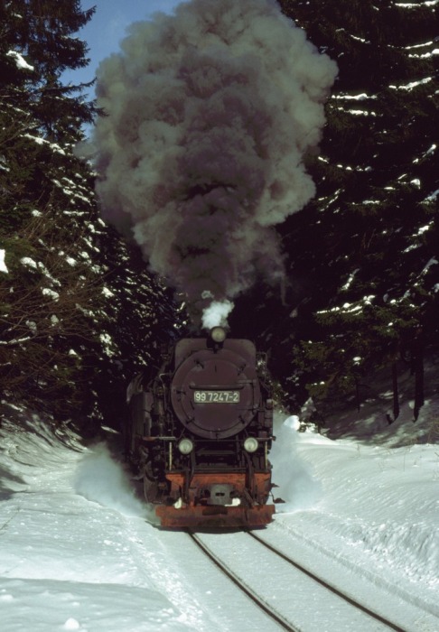 99 7247 am P 14403 nahe Gasthaus Drei Annen, am 05.03.1988