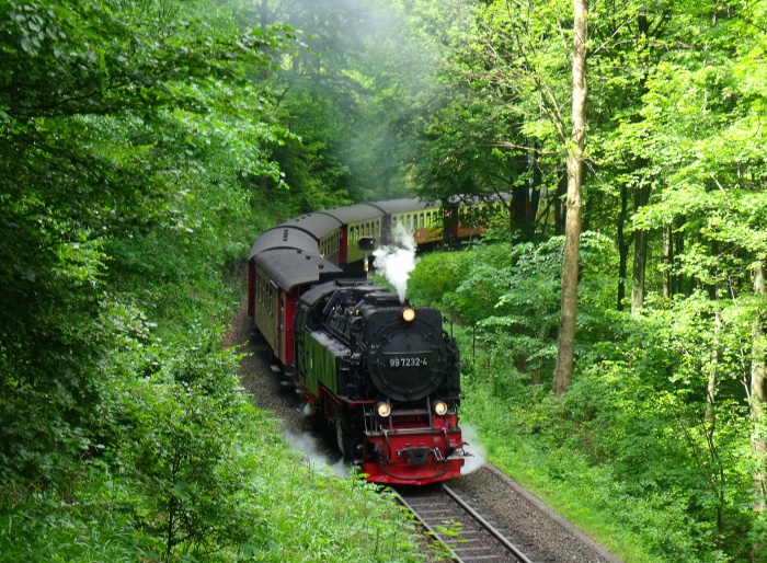 99 7232 mit 8925 hinter Ausfahrt Steinerne Renne, um 10:51h am 06.06.2015