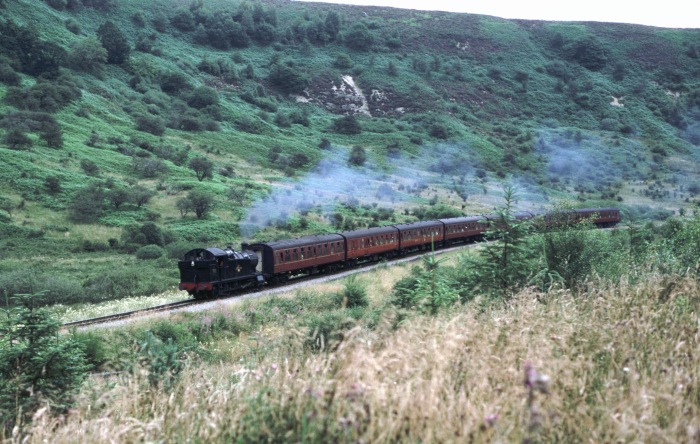 4277 Tv Zug nach Grosmont im nördlichen Newton Dale, 11.08.2000