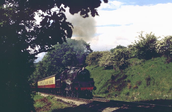 75029 beschleunigt hinter Beck Hole bei Thomason Foss, 30.05.2002