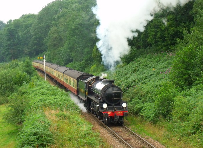 1264 an der oberen, der zweiten Feldwegbrücke bei Green End, um 14:35h am 01.08.2019