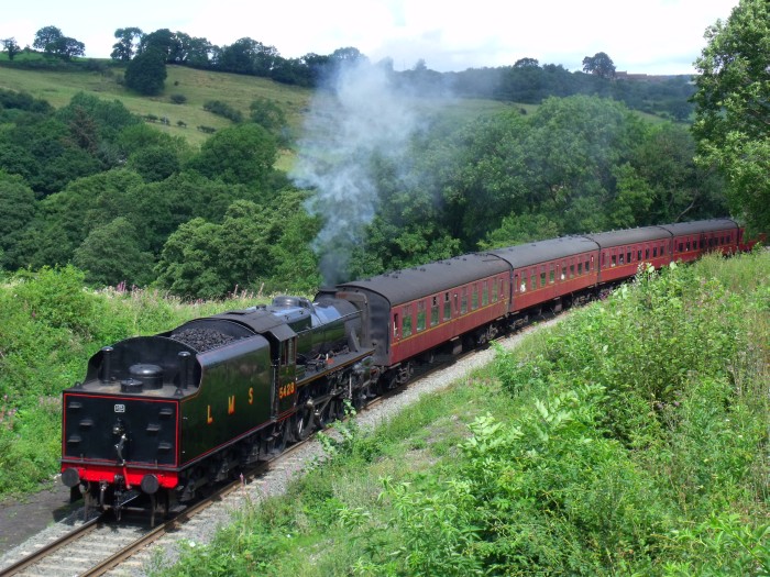 5428 Tv aufgenommen direkt von der ersten Feldwegbrücke bei Esk Valley / Green End, um 11:35h am 07.08.2019