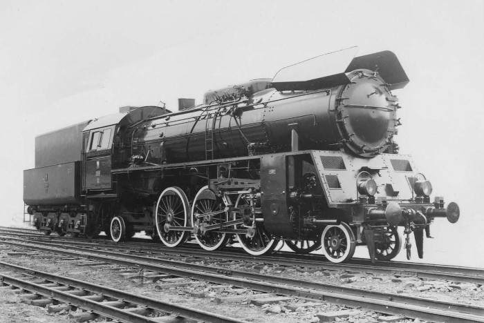 Werkfoto Fa. FABLOK (Chrzanów) von Ol49-12 im Jahr 1952