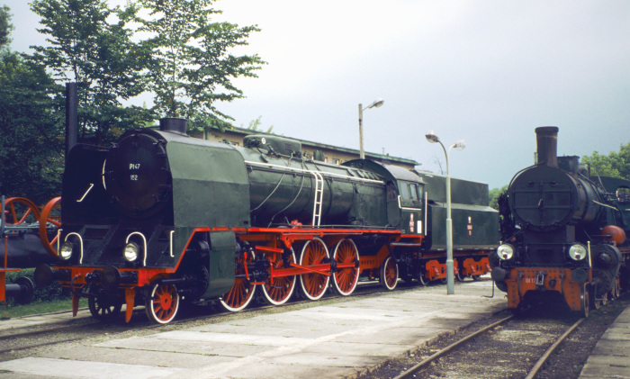Pt47-152 Museumslok im Bw Chabówka, fotografiert am 03.08.1996